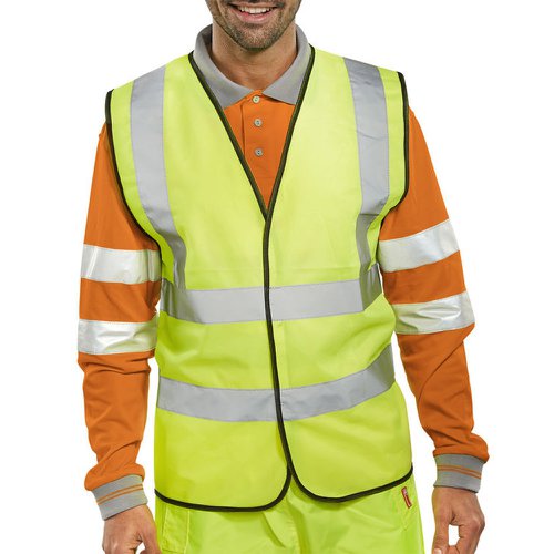 Beeswift High-Visibility Waistcoat Saturn Yellow (Size S-6XL) WCENG