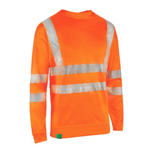 Beeswift Envirowear High-Visibility Sweatshirt Orange Small EWCSSORS