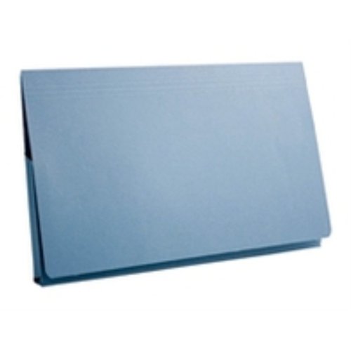 Full Flap Document Wallet Foolscap Blue (Pack 50)