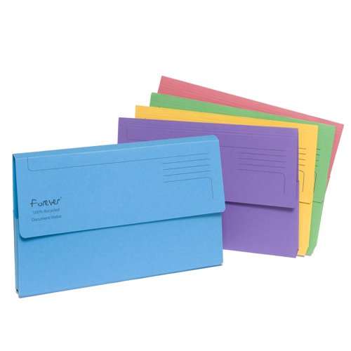 Exacompta Forever Document Wallet 290gsm Assorted 211/5000Z