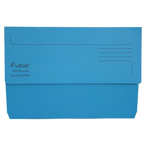 Exacompta Forever Document Wallet 290gsm Blue 211/5001
