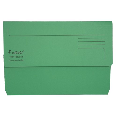 Exacompta Forever Document Wallet 290gsm Green 211/5004