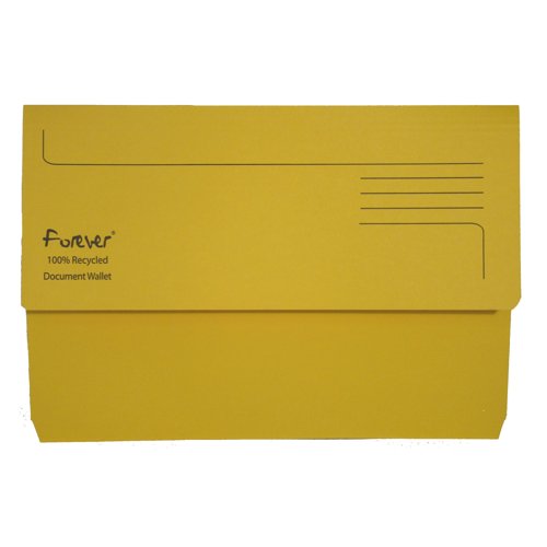 Exacompta Forever Document Wallet 290gsm Yellow 211/5003