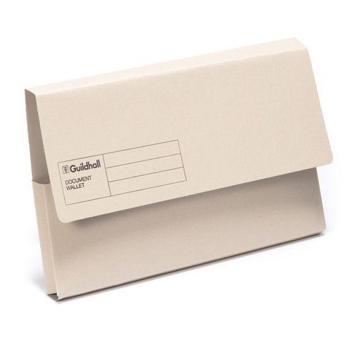 Guildhall Document Wallet Foolscap Buff GDW1-BUF