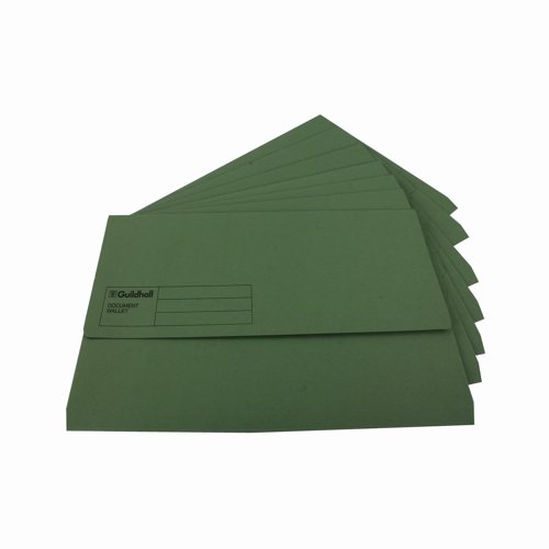 Guildhall Document Wallet Foolscap Green GDW1-GRN