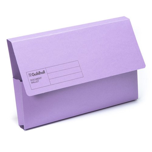 Guildhall Document Wallet Foolscap Violet GDW1-VLT