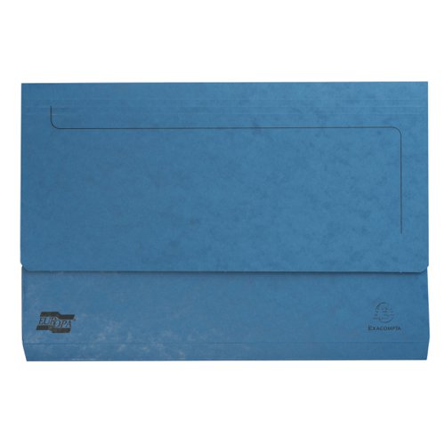 Exacompta Europa Pocket Wallet Foolscap Blue 5255Z