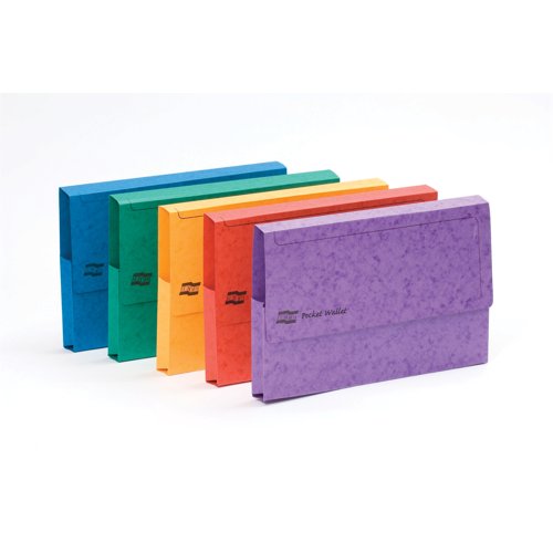 Exacompta Europa Pocket Wallet A3 Assorted Colours A (Pack 25) 4780