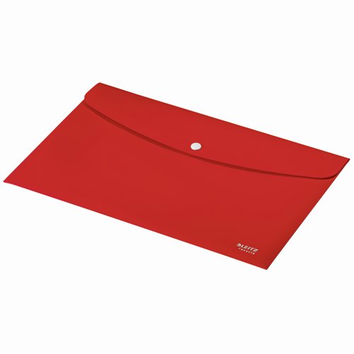 Leitz Recycle Document Wallet Red (Pack 10) 46780025