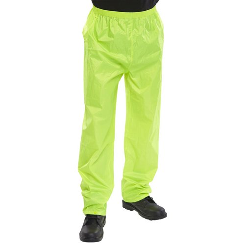 Beeswift Nylon B-Dri Trousers Saturn Yellow Large NBDTSYL
