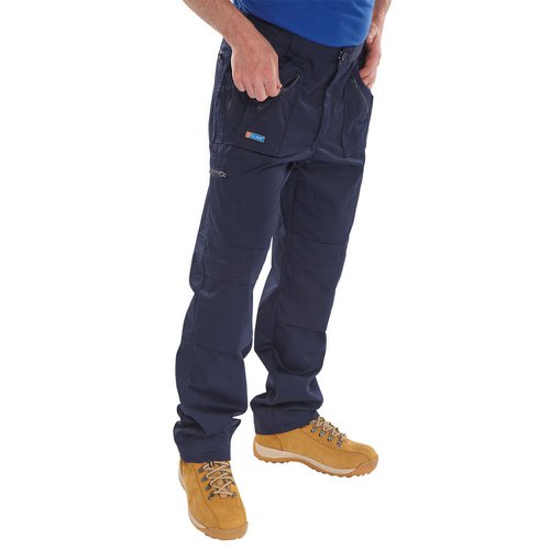 Beeswift Action Work Trousers Navy Blue (Size 30-48in) AWTN