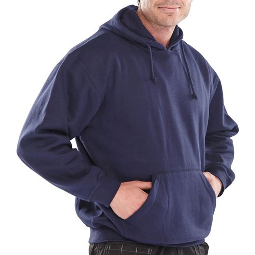Beeswift Polycotton Hooded Sweatshirt Navy Blue (Size S-3XL) CLPCSHN