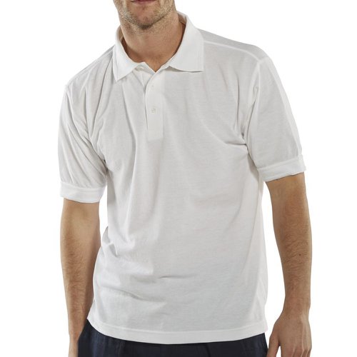 Beeswift Polo Shirt White (Size S-3XL) CLPKSW