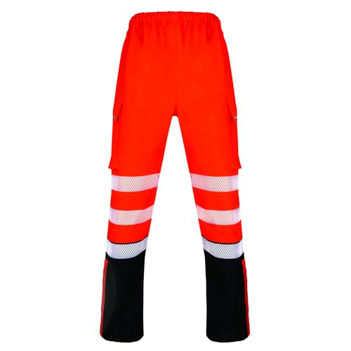 Deltic High-Visibility Two-Tone Overtrouser Orange/Black 5XL BSDTRTTORBL5XL