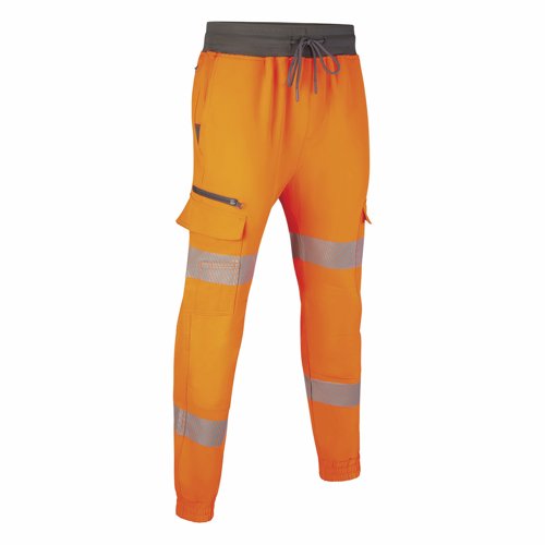 Beeswift Mens High-Visibility Work Joggers Orange 5XL MJB01OR5XL