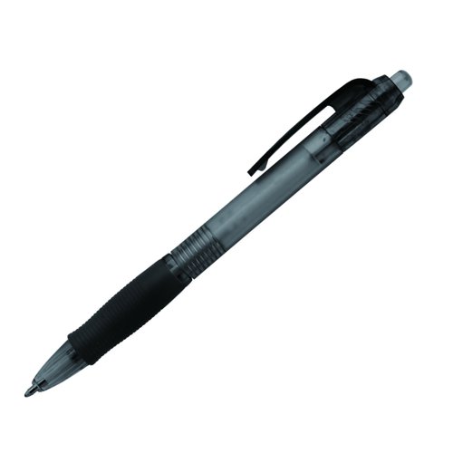 Value Retractable Ball Pen Medium Black