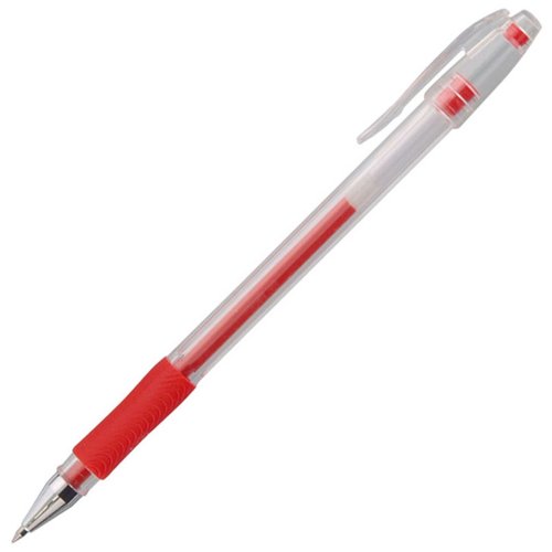 Gel Grip Pen Red (Pack 10)