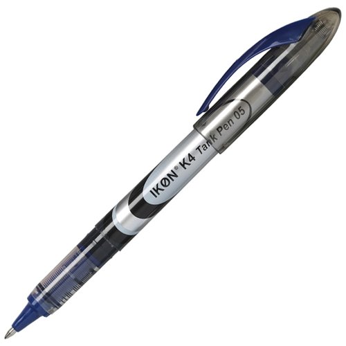 Liquid Ink Rollerball Pen Blue (Pack 10)