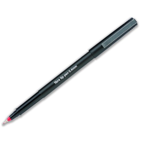 Fibre Tip Fineliner Pen Red (Pack 12)