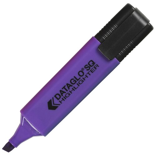 Square Highlighter Pen Purple (Pack 10)