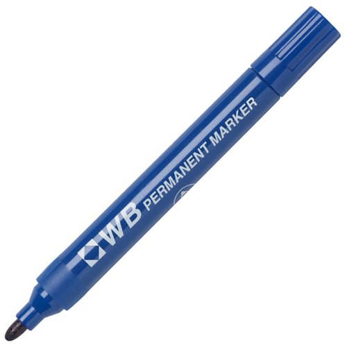 Permanent Marker Pen Bullet Tip Blue