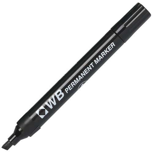 Permanent Marker Pen Chisel Tip Black