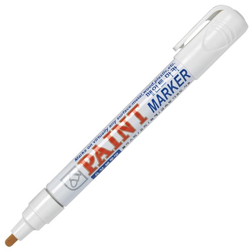 Industrial Paint Markers White (Pack 12)