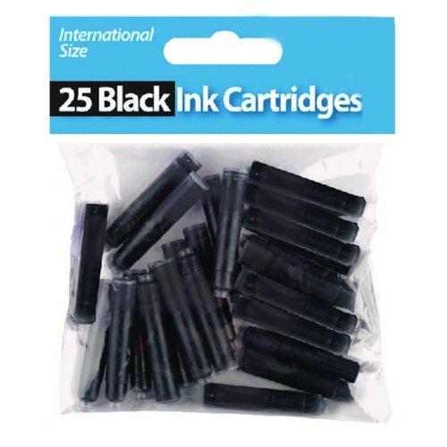 International Size Ink Cartridges Black (Pack 25)