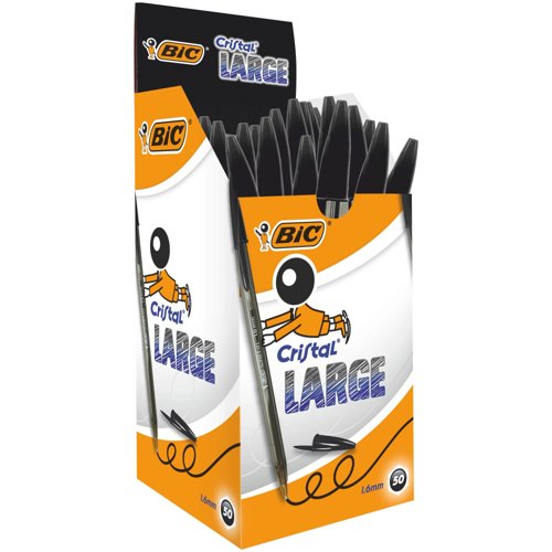 BIC Cristal Large Ballpoint Pen Black 880648