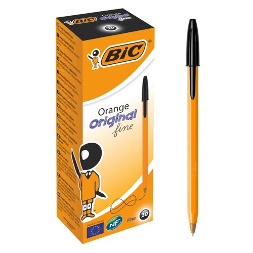 BIC Orange Original Ballpoint Pen Fine Black 101144