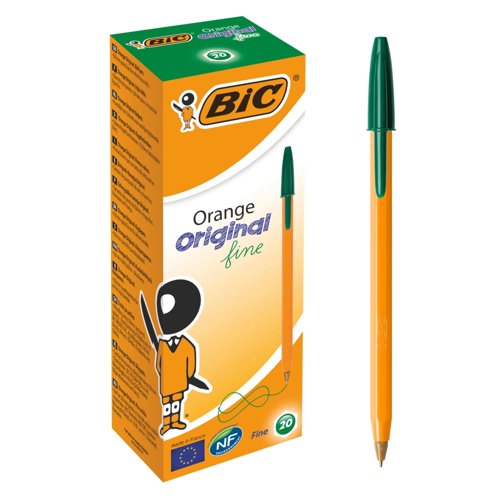 BIC Orange Original Ballpoint Pen Fine Green 101137