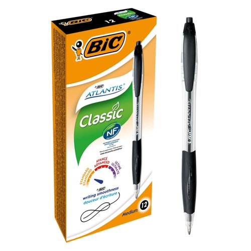 BIC Atlantis Classic Ballpoint Pen 1.0mm Black 8871321