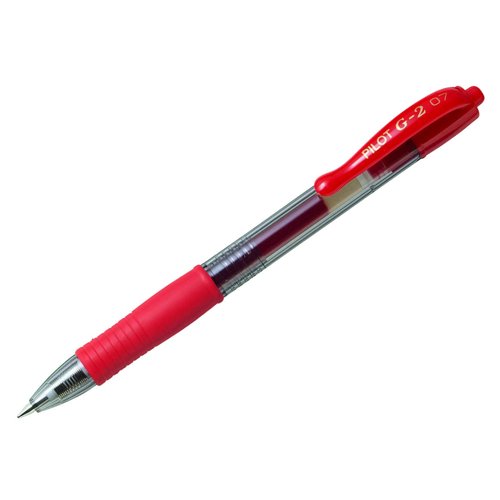 Pilot G207 Retractable Gel Rollerball Pen 0.7mm Red 041101202