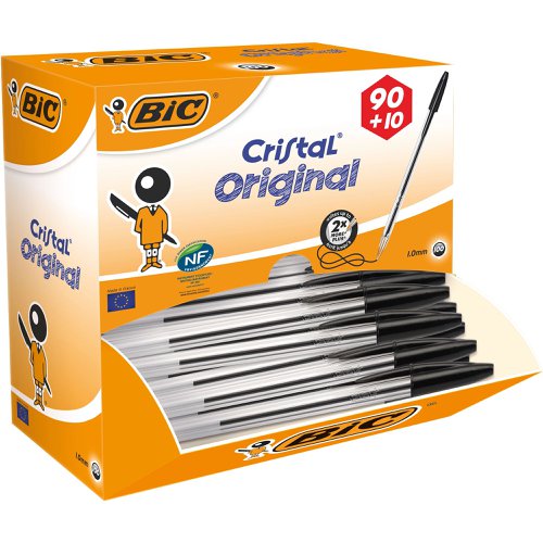 BIC Cristal Original Ballpoint Pen Medium Black 896040