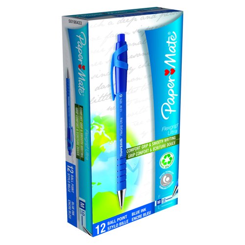Paper Mate Flexgrip Retractable Ballpoint Pen Medium Blue S0190433