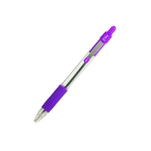 Zebra Z-Grip Ballpoint Pen 1.0mm Tip Violet (Pack 12) 22280