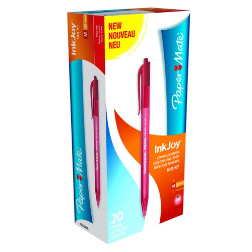 Paper Mate InkJoy 100 RT Retractable Ballpoint Pen Red S0957050