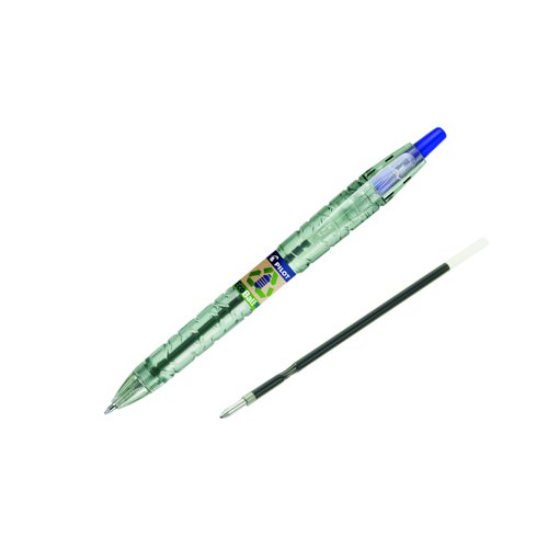 Pilot B2P Ecoball Ballpoint Pen Medium Tip Blue (Pack 10 + 10 Refills) 3131910586579
