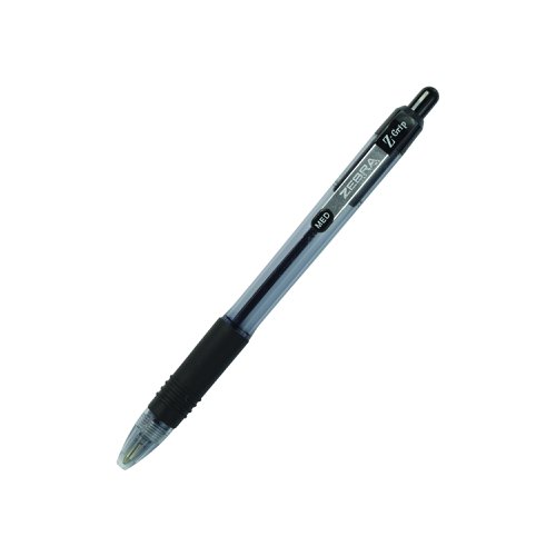 Zebra Z-Grip Smooth Retractable Ballpoint Pen 1.0mm Tip Black (Pack 50) 02759