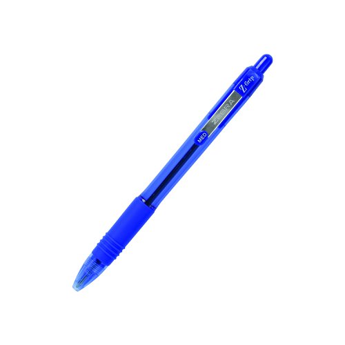 Zebra Z-Grip Smooth Retractable Ballpoint Pen 1.0mm Tip Blue (Pack 12) 22562