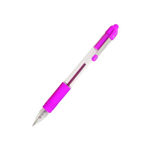 Zebra Z-Grip Ballpoint Pen 1.0mm Tip Pink (Pack 12) 22270