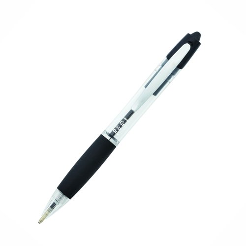 Zebra Z-Grip Max Retractable Ball Pen Black (Pack 12) 59361