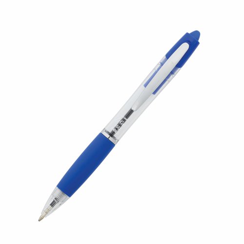 Zebra Z-Grip Max Retractable Ball Pen Blue (Pack 12) 59362