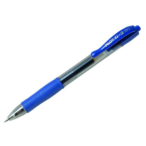 Pilot G207 Retractable Gel Rollerball Pen 0.7mm Blue (Pack 12) + Red (Pack 12) 041101203