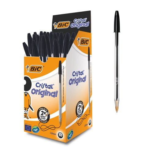 BIC Cristal Original Ballpoint Pen Medium Black (4x50) 8373632