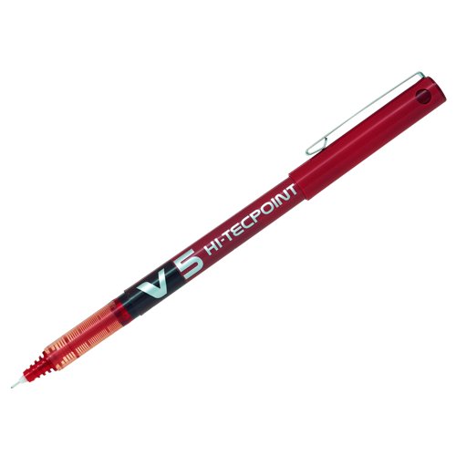 Pilot V5 Liquid Ink Rollerball Pen 0.3mm Red 100101202
