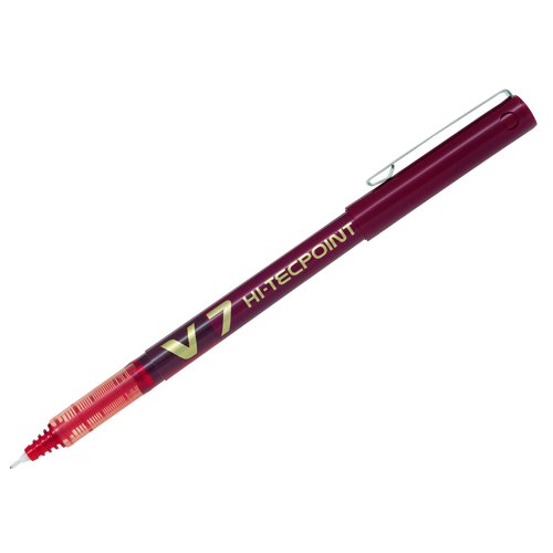 Pilot V7 Liquid Ink Rollerball Pen 0.5mm Red 101101202