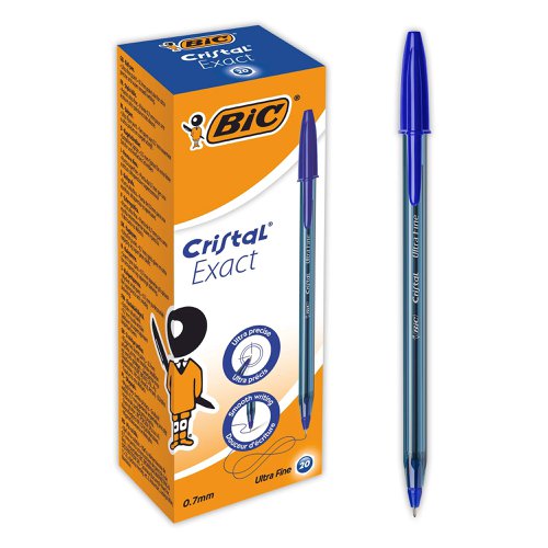 BIC Cristal Exact Ultra Fine Ballpoint Blue 992605
