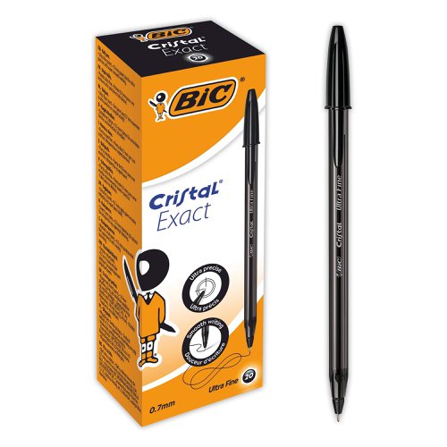 BIC Cristal Exact Ultra Fine Ballpoint Black 992603