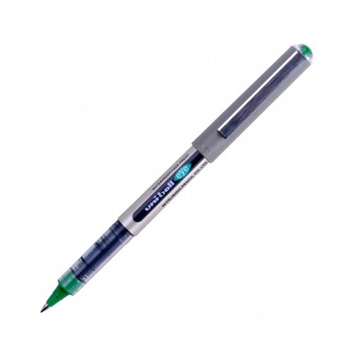 uni-ball UB-157 Eye Fine Rollerball Liquid Ink Pen Green (Pack 12) 552174000